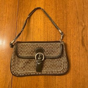 COACH Brown Wristlet